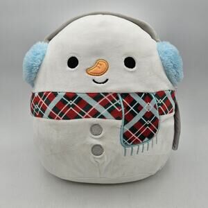 Squishmallows Manny The Snowman Stuffed Animal Plush Toy